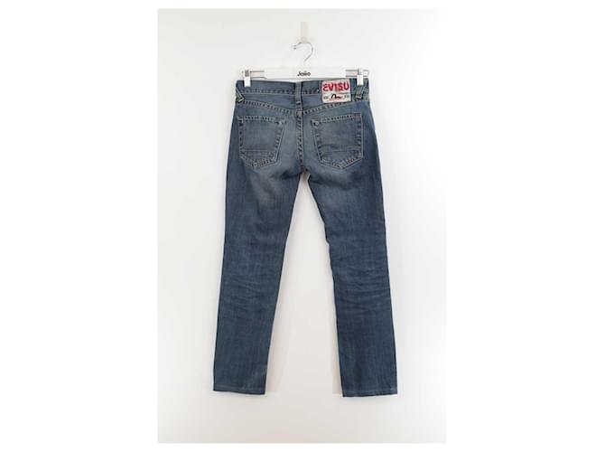 Evisu Vaqueros slim fit de algodón Azul - vista 3