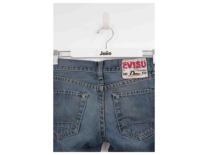 Evisu Vaqueros slim fit de algodón Azul - vista 4