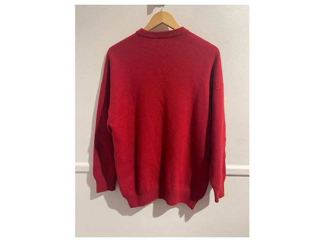 BALENCIAGA Strick T.International XS Wolle Rot - Ansicht 3