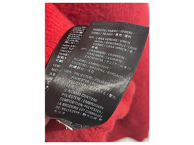 BALENCIAGA Strick T.International XS Wolle Rot - Ansicht 7