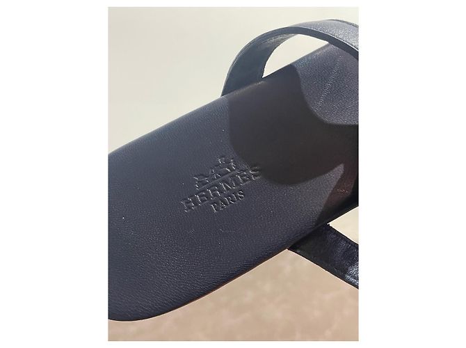 Hermès Sandali HERMES T.EU 41 Pelle Blu - vista 10