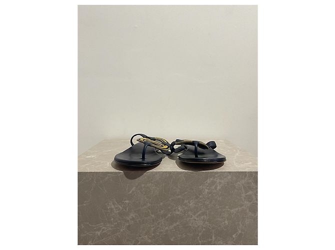 Hermès Sandali HERMES T.EU 41 Pelle Blu - vista 2