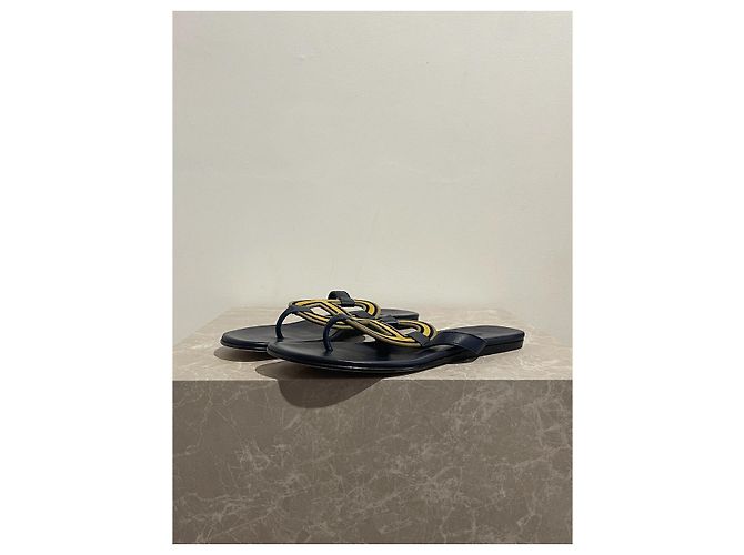 Hermès Sandali HERMES T.EU 41 Pelle Blu - vista 3