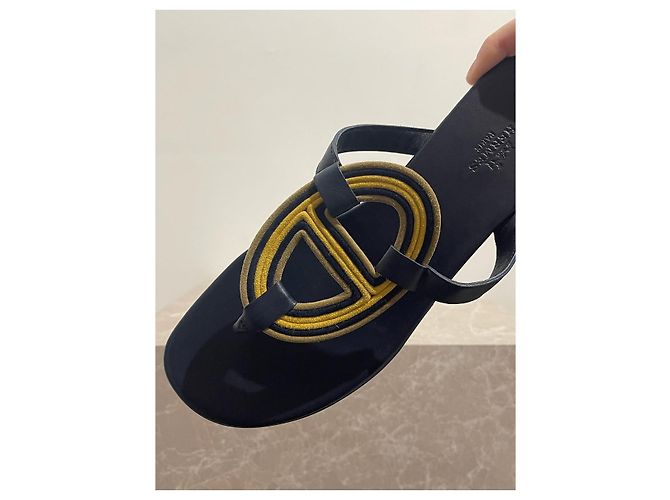 Hermès Sandali HERMES T.EU 41 Pelle Blu - vista 5