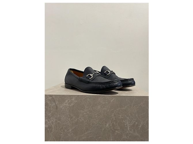 GUCCI Ballerine T.EU 42 Pelle Blu - vista 3