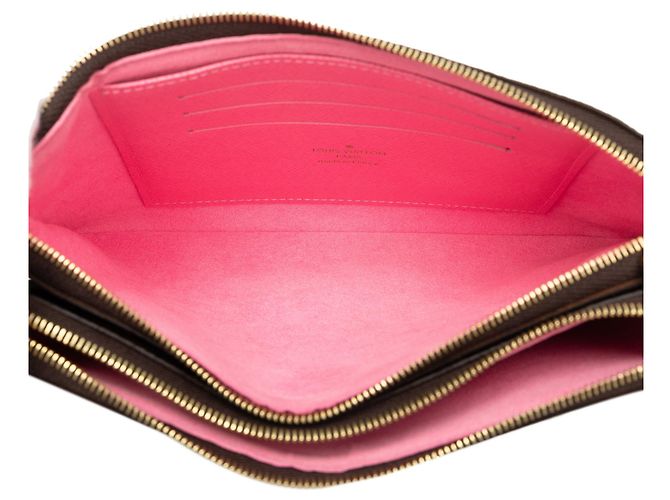 Borsa a tracolla Illustre Vivienne Shanghai con zip Pochette foderata con monogramma marrone Louis Vuitton - vista 5