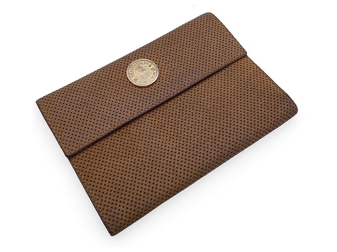 Fendissime Fendi Vintage Beige Perforated Leather Wallet - view 2