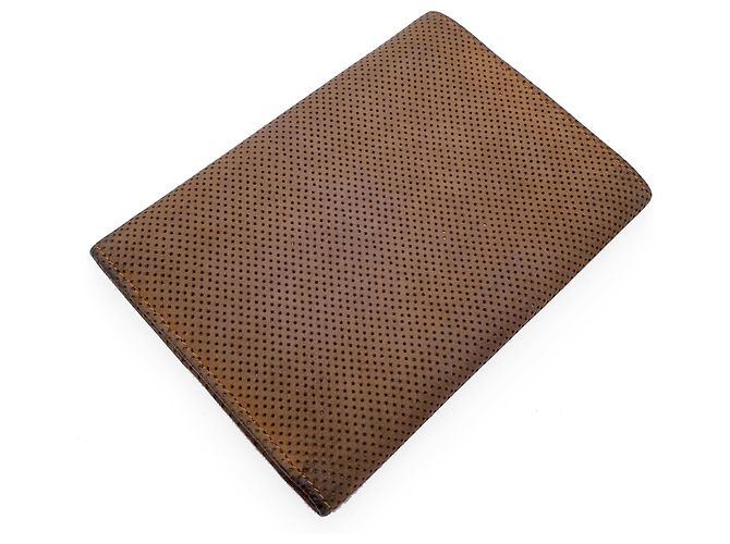 Fendissime Fendi Vintage Beige Perforated Leather Wallet - view 3
