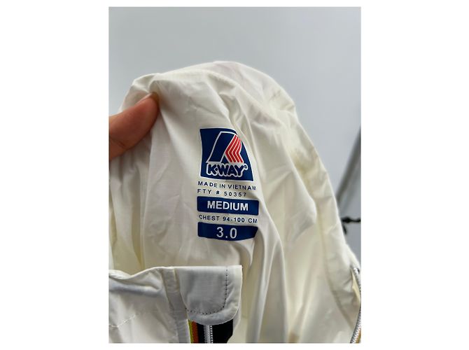 K-WAY Jacken T.Internationales M-Polyester Weiß - Ansicht 3