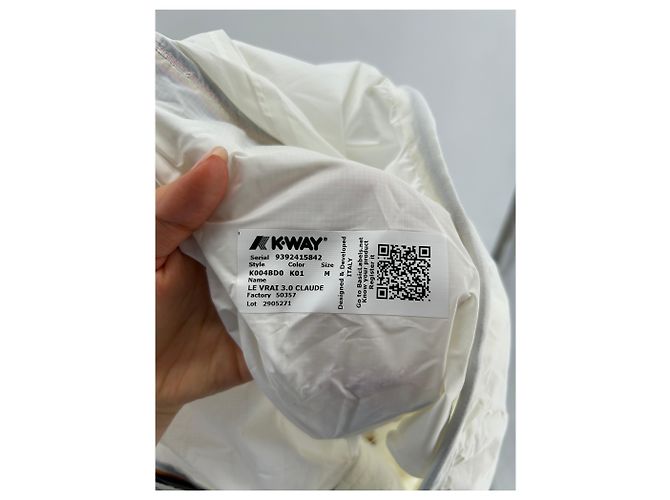 K-WAY Jacken T.Internationales M-Polyester Weiß - Ansicht 4