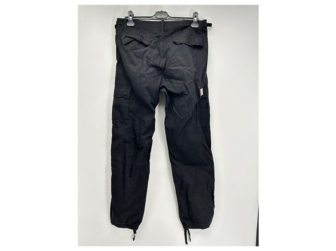 Autre Marque Pantaloni Carhartt T.International M Cotone Nero - vista 2