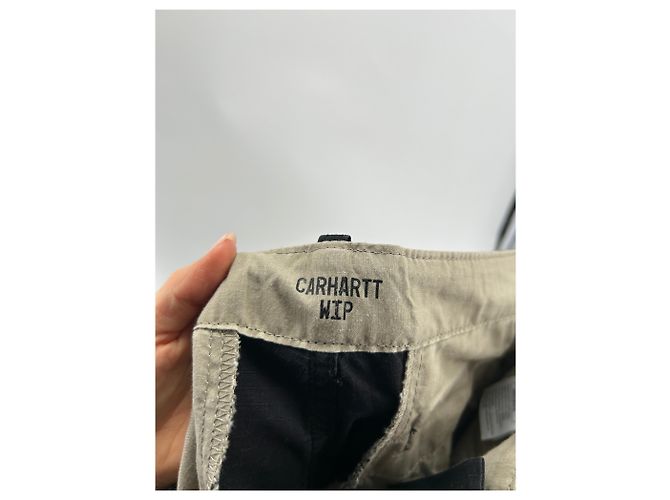 Autre Marque Pantaloni Carhartt T.International M Cotone Nero - vista 4