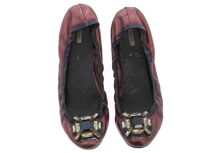 Miu Miu Ballerinas T.EU 39 Leder - Ansicht 6