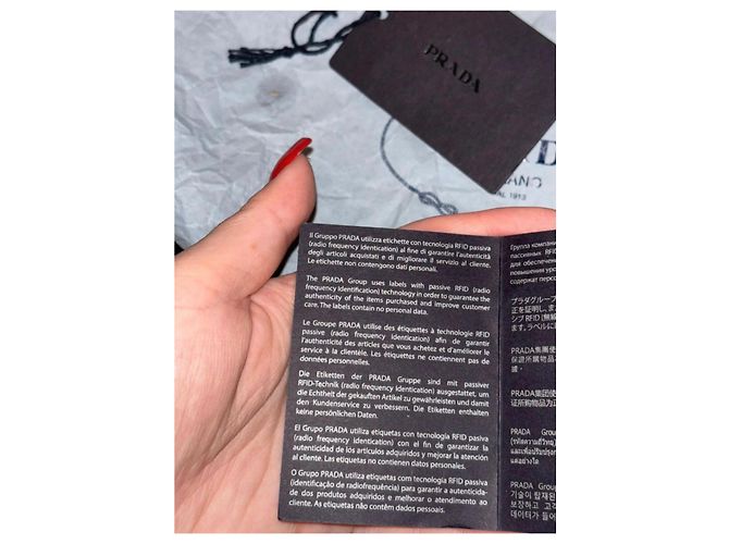 Décolleté Prada in pelle nera a punta Nero - vista 10