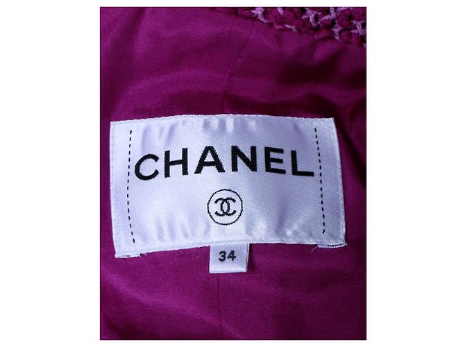 Chanel 2021 Giacca in Tweed Viola Porpora - vista 4