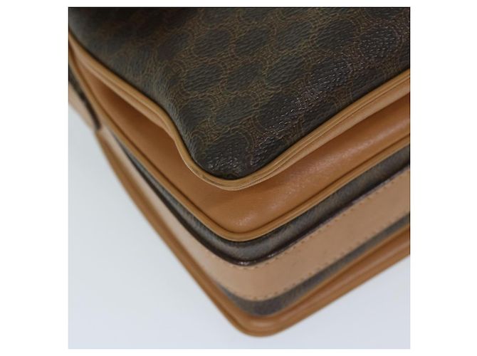 Céline CELINE Borsa a tracolla in tela di macadam PVC Pelle marrone Auth yk11104 - vista 15