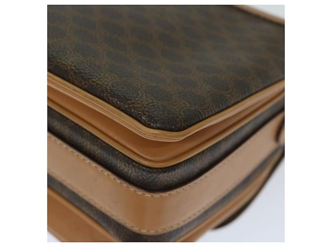 Céline CELINE Borsa a tracolla in tela di macadam PVC Pelle marrone Auth yk11104 - vista 16