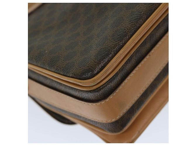 Céline CELINE Borsa a tracolla in tela di macadam PVC Pelle marrone Auth yk11104 - vista 17