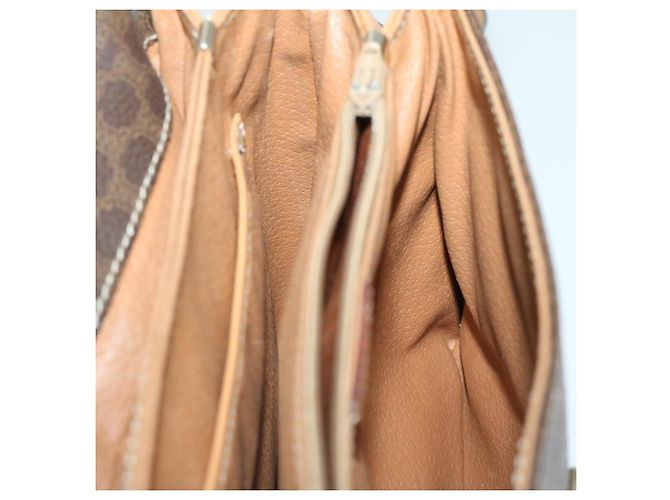 Céline CELINE Borsa a tracolla in tela di macadam PVC Pelle marrone Auth yk11104 - vista 20