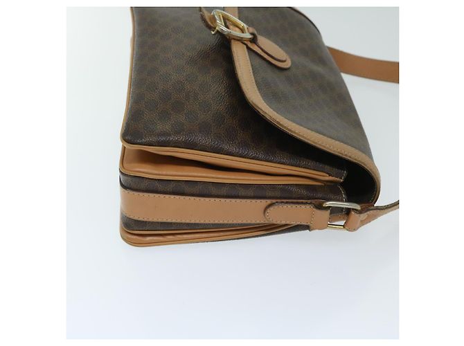 Céline CELINE Borsa a tracolla in tela di macadam PVC Pelle marrone Auth yk11104 - vista 3