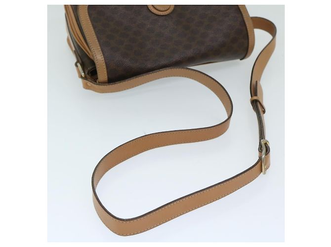 Céline CELINE Borsa a tracolla in tela di macadam PVC Pelle marrone Auth yk11104 - vista 7