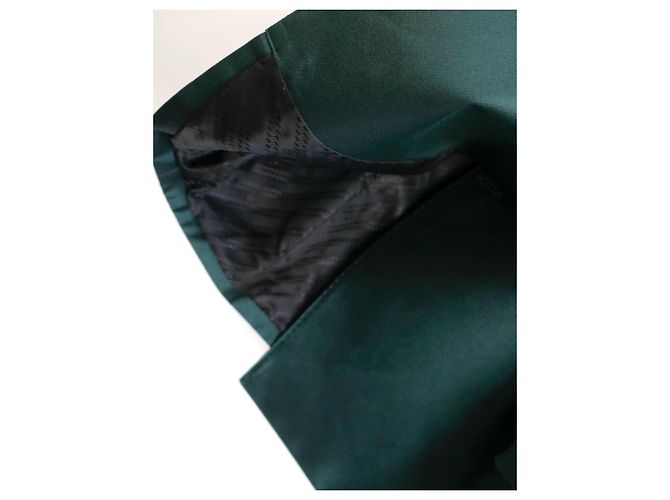 Blazer giacca a clessidra in lana e seta verde bottiglia Givenchy SS20 Verde scuro - vista 6