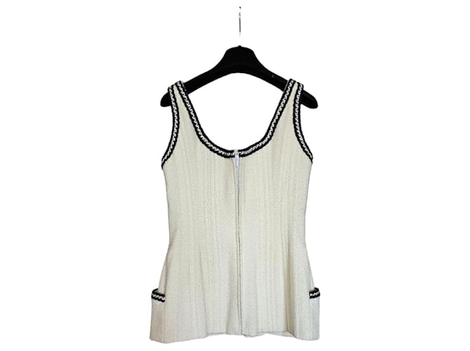 Corset chanel de colección Negro Blanco roto - vista 2
