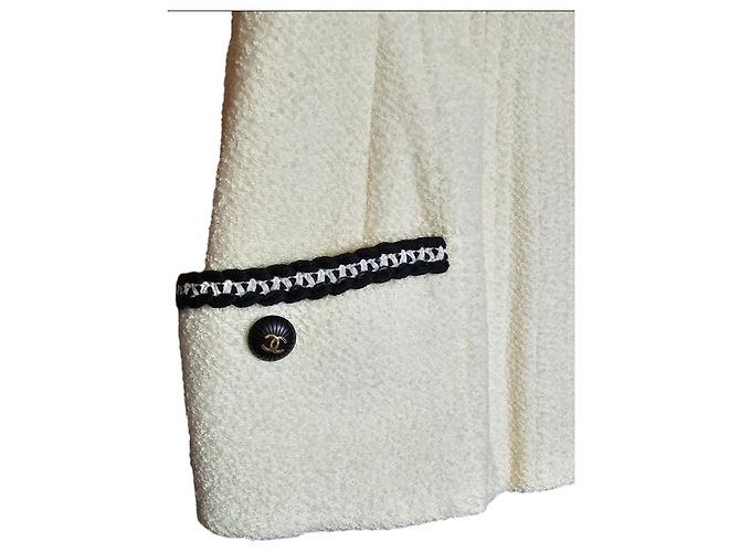 Corset chanel de colección Negro Blanco roto - vista 4