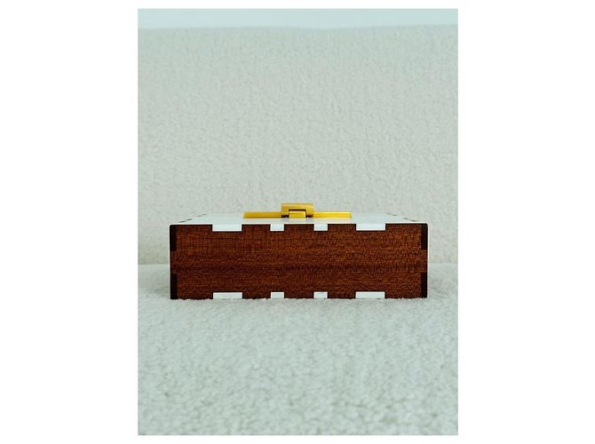 Bottega Veneta Daisey Box Marrone Bianco - vista 12
