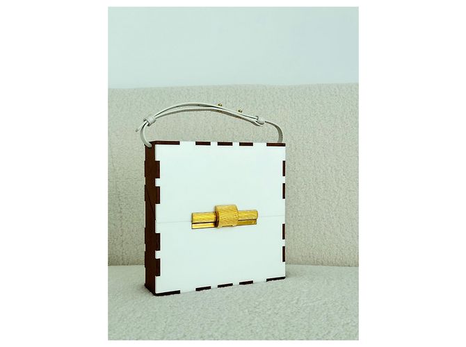 Bottega Veneta Daisey Box Marrone Bianco - vista 16
