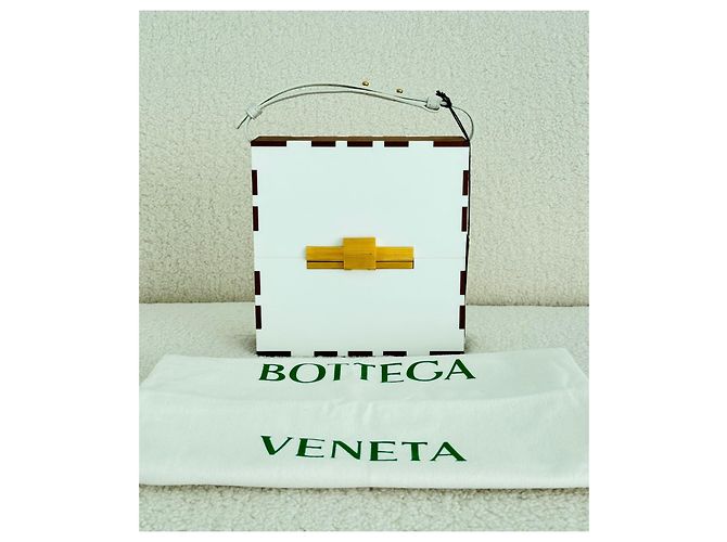 Bottega Veneta Daisey Box Marrone Bianco - vista 2