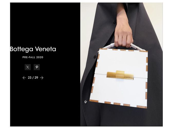 Bottega Veneta Daisey Box Marrone Bianco - vista 20