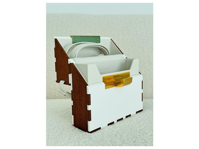 Bottega Veneta Daisey Box Marrone Bianco - vista 4