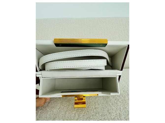 Bottega Veneta Daisey Box Marrone Bianco - vista 5