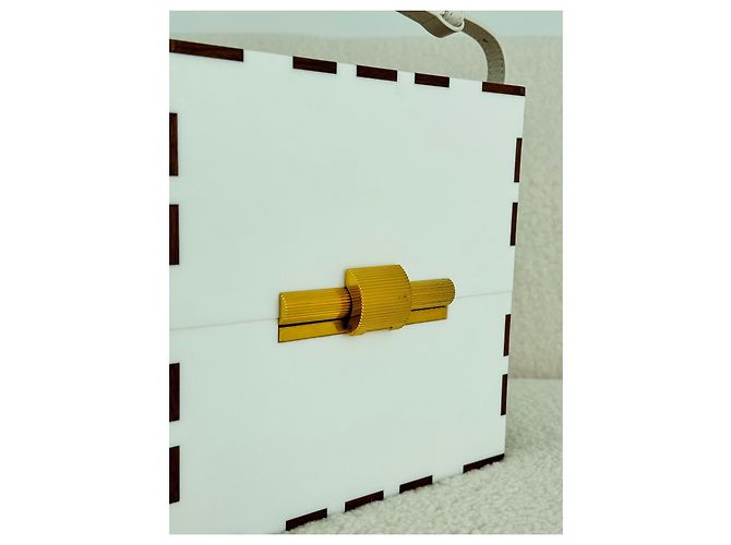 Bottega Veneta Daisey Box Marrone Bianco - vista 9