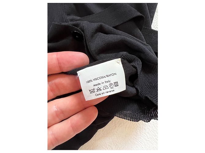 Alexander McQueen Schwarze Strickjacke mit Übergroßen Schultern - Ansicht 4