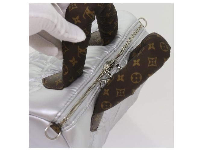 LOUIS VUITTON Linylon Speedy Bandouliere 25 Tasche 2Weise Silber M20973 Auth 68692S - Ansicht 6