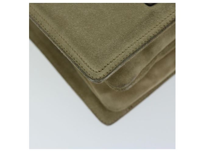PRADA Borsa A Spalla Camoscio Beige Auth bs12638 - vista 15