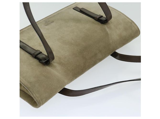 PRADA Borsa A Spalla Camoscio Beige Auth bs12638 - vista 6