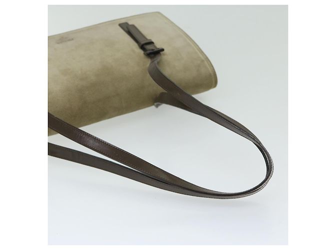 PRADA Borsa A Spalla Camoscio Beige Auth bs12638 - vista 7