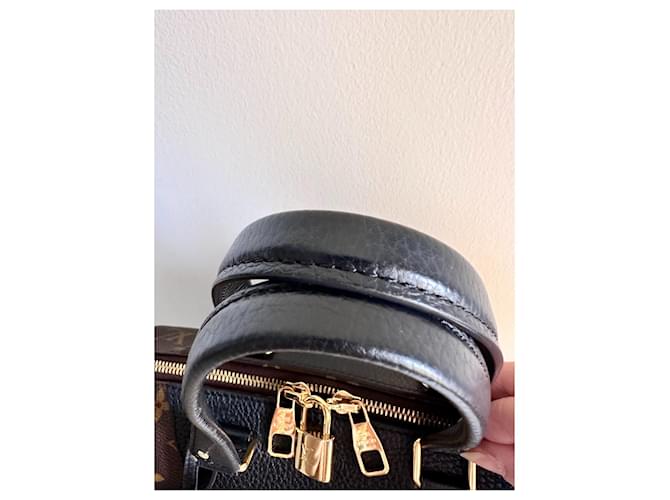 Borsa Louis Vuitton modello Retiro in monogram e pelle nera Marrone - vista 10