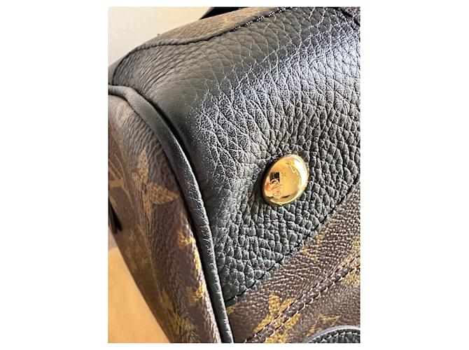 Borsa Louis Vuitton modello Retiro in monogram e pelle nera Marrone - vista 11