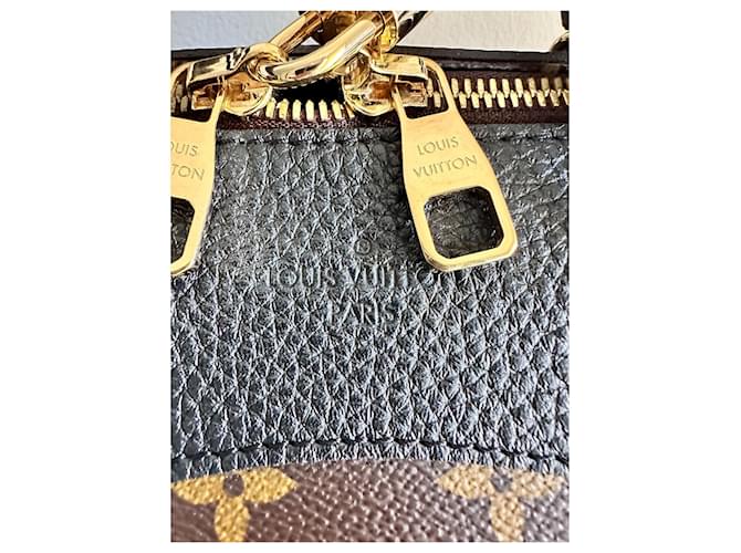 Borsa Louis Vuitton modello Retiro in monogram e pelle nera Marrone - vista 5