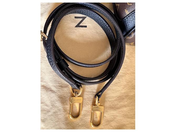 Borsa Louis Vuitton modello Retiro in monogram e pelle nera Marrone - vista 8