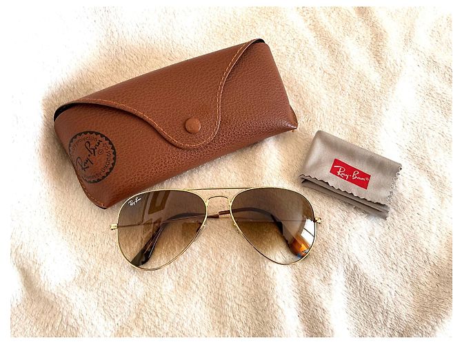 Gafas de sol Ray-Ban AVIATOR LARGE METAL doradas RB3025 Dorado - vista 2