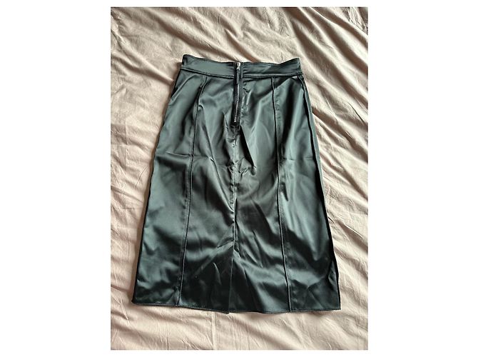 Dolce & Gabbana Falda negra recta Dolce&Gabbana talla 42 Negro - vista 2