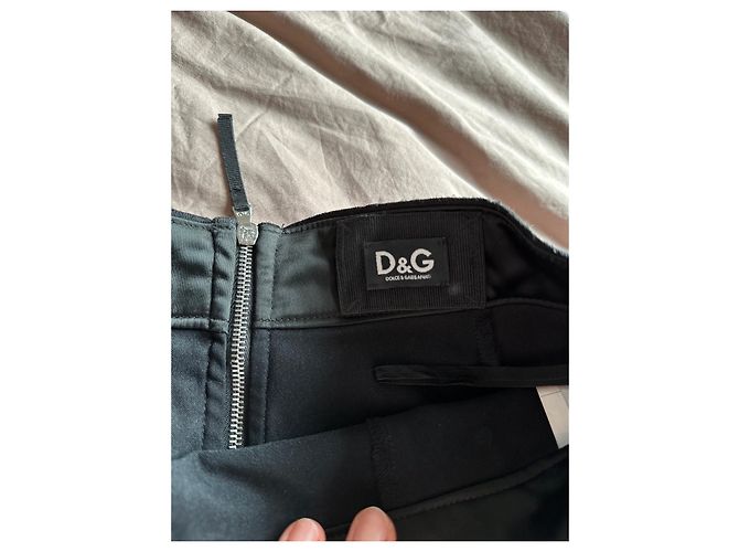 Dolce & Gabbana Falda negra recta Dolce&Gabbana talla 42 Negro - vista 3