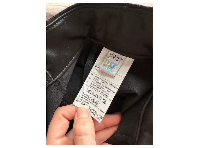 Dolce & Gabbana Falda negra recta Dolce&Gabbana talla 42 Negro - vista 4