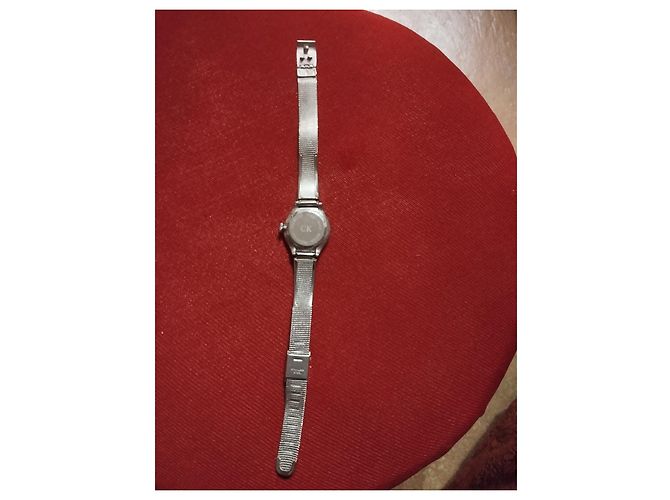 Calvin Klein Orologio da polso analogico da donna vintage anni '90 Argento - vista 6