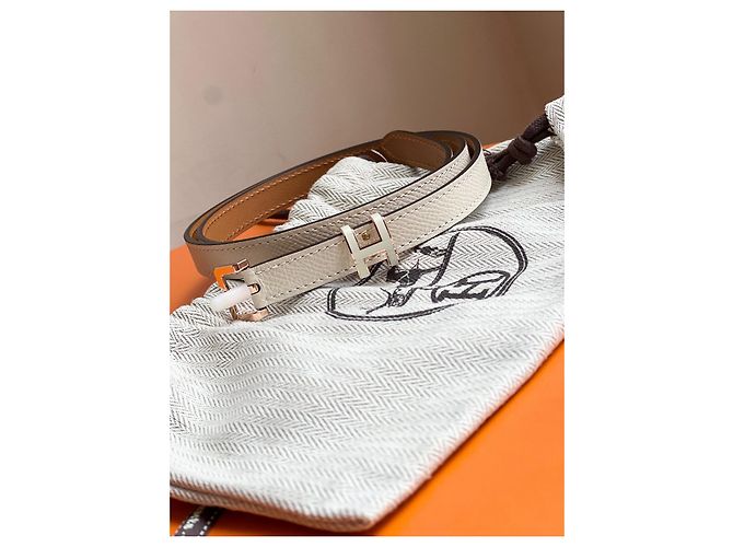 Constance Hermès Hermes Pop H 15 Gürtel Kreide Beige - Ansicht 2